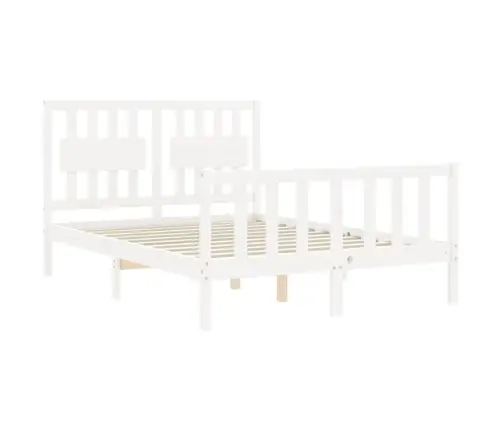 Lovos Rėmas Be Čiužinio, Baltas, 120X200cm Pušies Masyvas