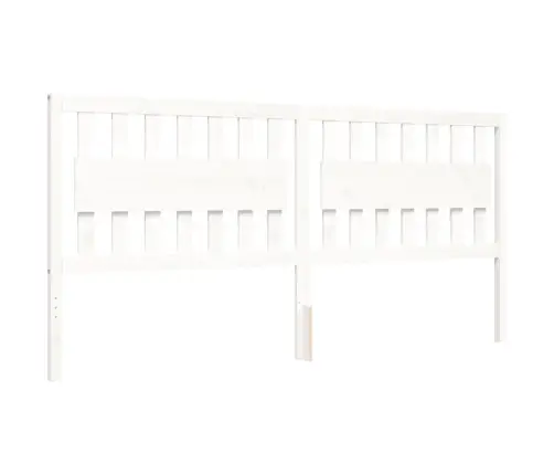 Voodiraam Ilma Madratsita, Valge, 200 X 200 cm Männipuit