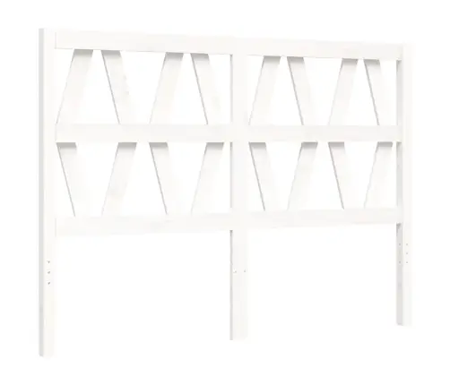 Voodiraam Peatsiga, Valge, Täispuit