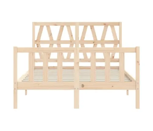 Gulta Bez Matrača, 140X200 Cm, Priedes Masīvkoks Vidaxl