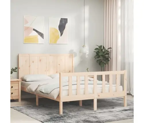 Gulta Bez Matrača, 120X200 Cm, Priedes Masīvkoks Vidaxl