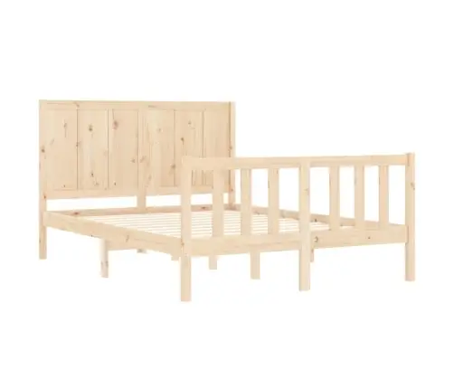 Gulta Bez Matrača, 120X200 Cm, Priedes Masīvkoks Vidaxl