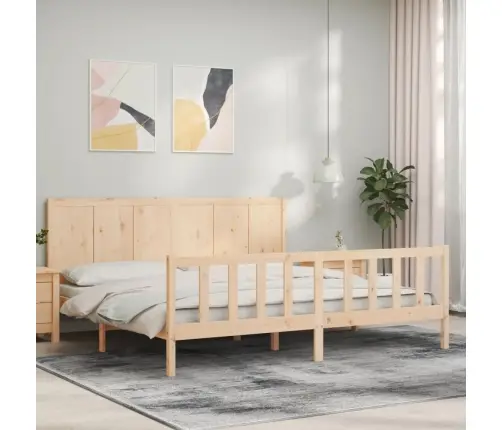 Gulta Bez Matrača, 200X200 Cm, Priedes Masīvkoks Vidaxl