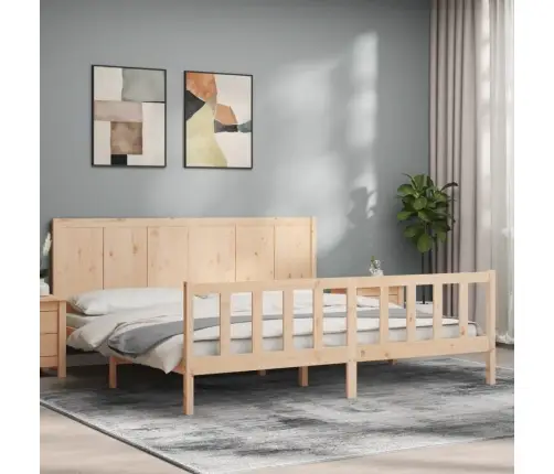 Gulta Bez Matrača, 200X200 Cm, Priedes Masīvkoks Vidaxl