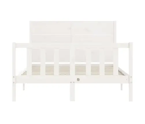 Lovos Rėmas Be Čiužinio, Baltas, 140X200cm Pušies Masyvas