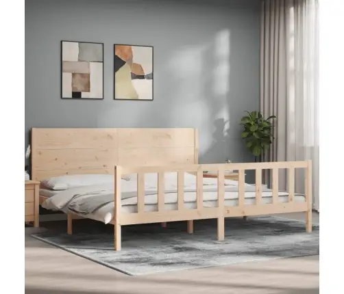 Gulta Bez Matrača, 200X200 Cm, Priedes Masīvkoks Vidaxl