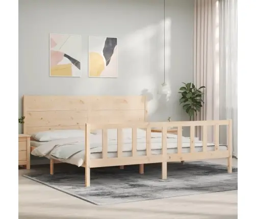 Gulta Bez Matrača, 200X200 Cm, Priedes Masīvkoks Vidaxl