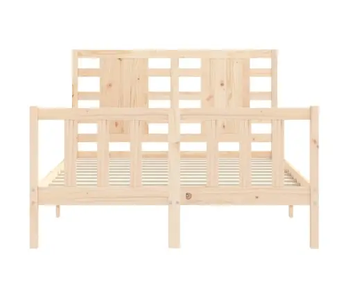 Lovos Rėmas Su Galvūgaliu, Medienos Masyvas, Mažas Dvivietis