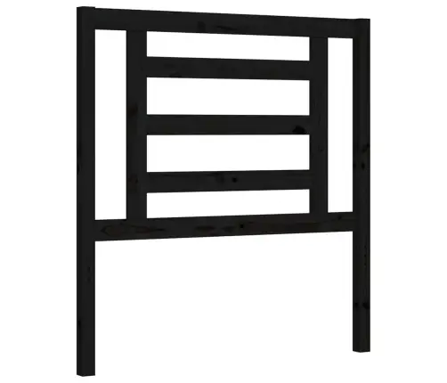 Lovos Rėmas Su Galvūgaliu, Juodas, Mediena, Mažas Vienvietis
