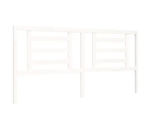 Gultas Rāmis Ar Galvgali, Super King Size, Masīvkoks, Balts Vidaxl