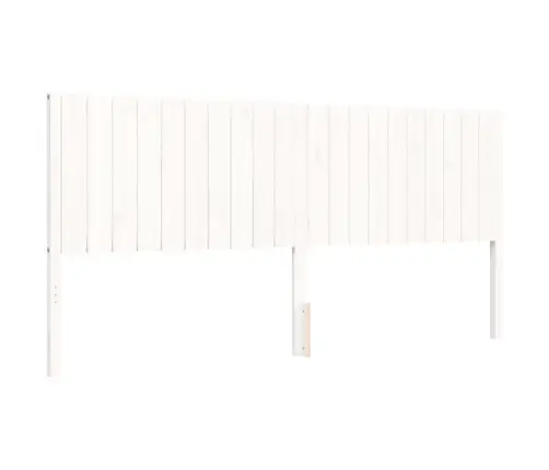 Gulta Bez Matrača, Balts, 200X200 Cm, Priedes Masīvkoks Vidaxl