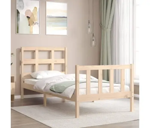 Gulta Bez Matrača, 90X200 Cm, Priedes Masīvkoks Vidaxl