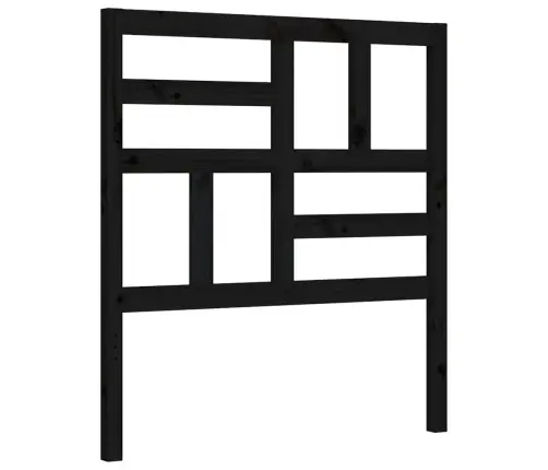 Gultas Rāmis Ar Galvgali, Vienvietīgs, Masīvkoks, Melns Vidaxl