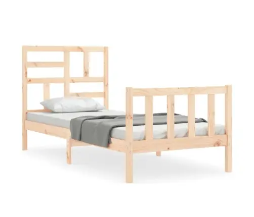 Gulta Bez Matrača, 100X200 Cm, Priedes Masīvkoks Vidaxl