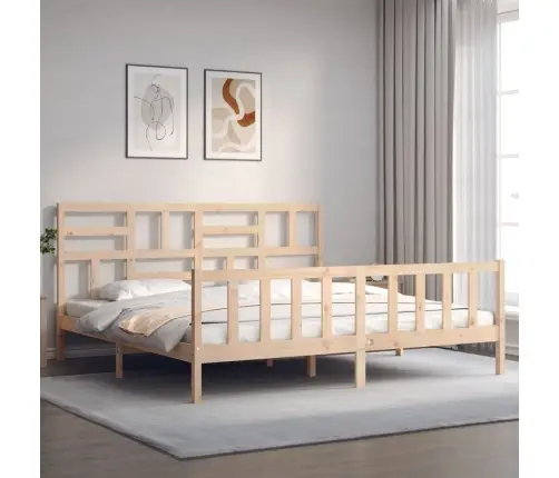 Voodiraam Ilma Madratsita, 200 X 200 cm Männipuit