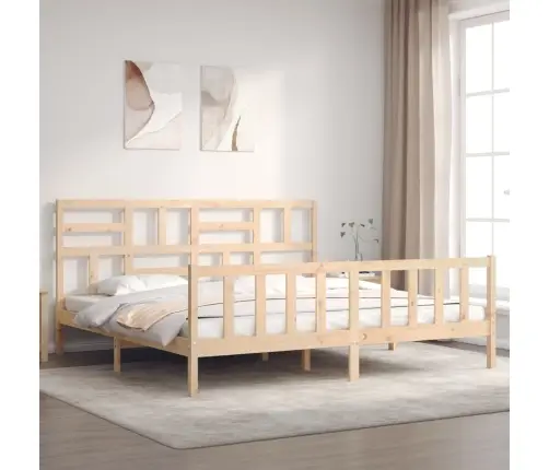 Voodiraam Ilma Madratsita, 200 X 200 cm Männipuit