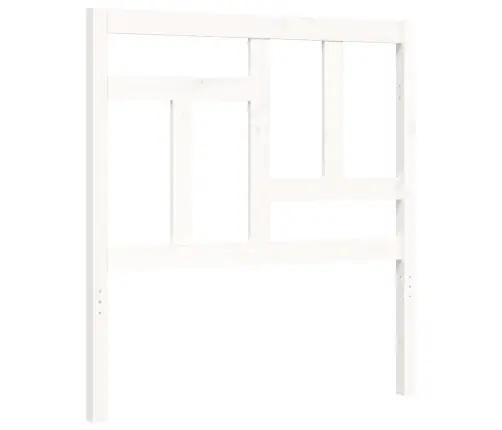 Gulta Bez Matrača, Balts, 90X200 Cm, Priedes Masīvkoks Vidaxl