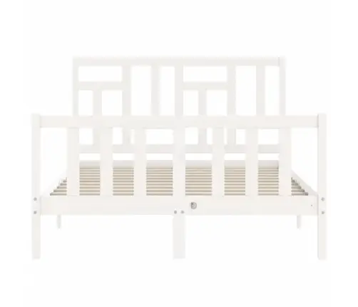 Voodi Ilma Madratsita, Valge, 120 X 200 cm Männipuit