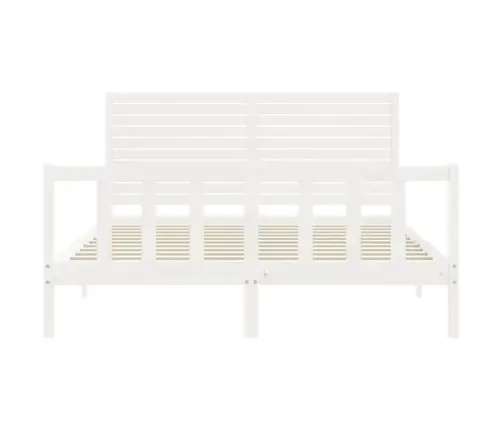 Voodiraam Ilma Madratsita, Valge, 160 X 200 cm Männipuit