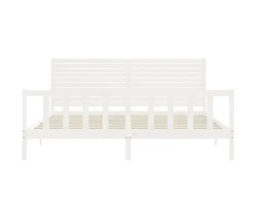 Lovos Rėmas Su Galvūgaliu, Baltas, Mediena, Itin Didelis