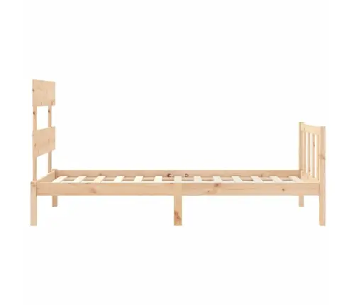 Gulta Bez Matrača, 90X200 Cm, Priedes Masīvkoks Vidaxl