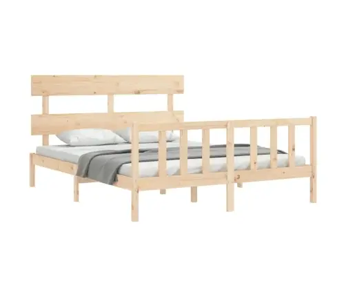 Lovos Rėmas Su Galvūgaliu, Medienos Masyvas, Didelis