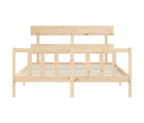 Lovos Rėmas Su Galvūgaliu, Medienos Masyvas, Didelis