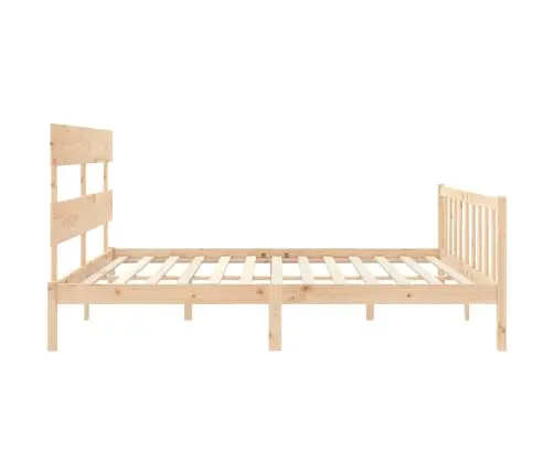 Gultas Rāmis Ar Galvgali, Super King Size, Masīvkoks Vidaxl