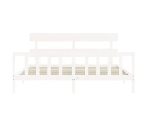 Lovos Rėmas Be Čiužinio, Baltas, 200X200cm Pušies Masyvas