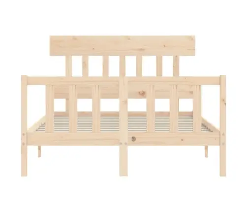 Gulta Bez Matrača, 140X190 Cm, Priedes Masīvkoks Vidaxl