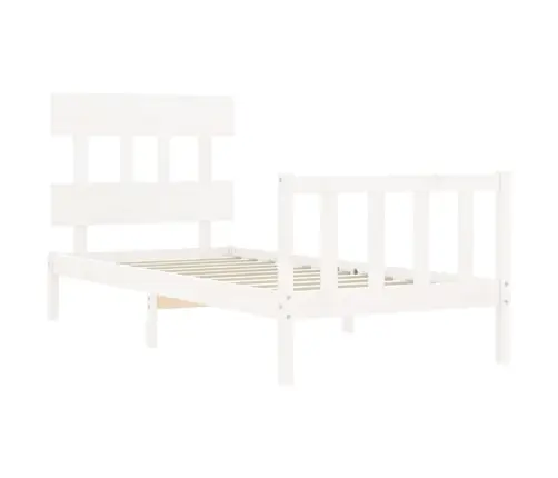 Lovos Rėmas Be Čiužinio, Baltas, 100X200cm Pušies Masyvas