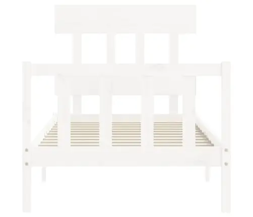 Lovos Rėmas Be Čiužinio, Baltas, 100X200cm Pušies Masyvas