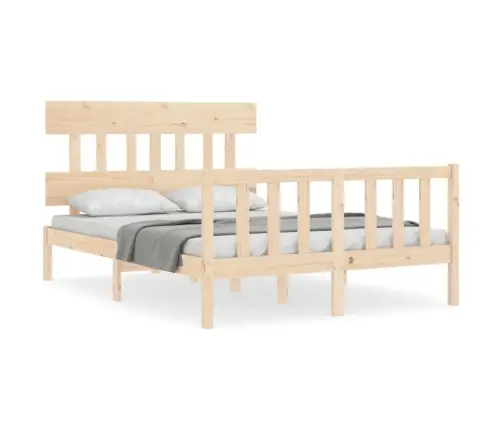 Gulta Bez Matrača, 120X200 Cm, Priedes Masīvkoks Vidaxl