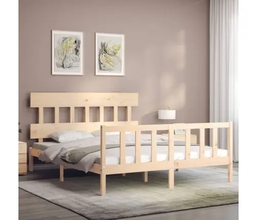 Lovos Rėmas Be Čiužinio, 160X200cm Pušies Medienos Masyvas