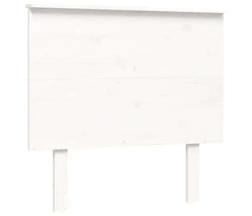 Gultas Rāmis Ar Galvgali, Balts, Vienvietīgs, Masīvkoks Vidaxl