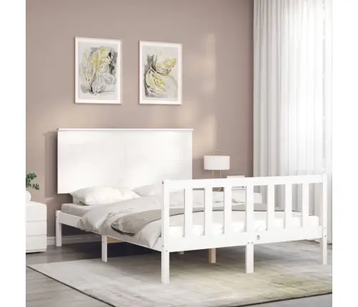 Lovos Rėmas Be Čiužinio, Baltas, 120X200cm Pušies Masyvas