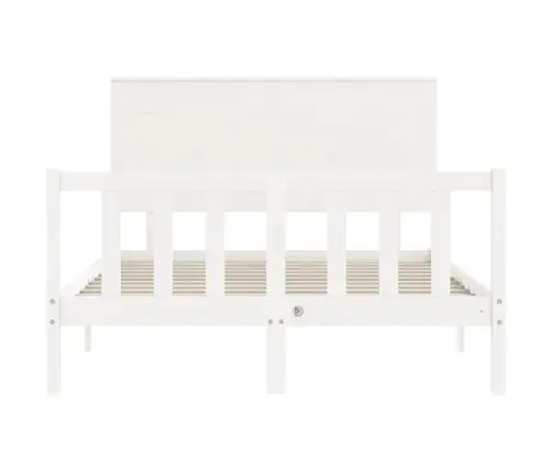 Lovos Rėmas Be Čiužinio, Baltas, 120X200cm Pušies Masyvas