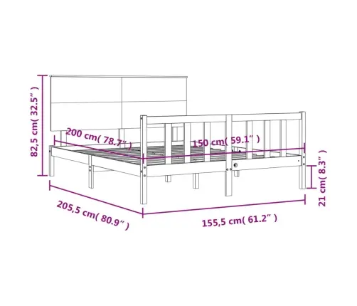 Voodiraam Peatsiga, Täispuit