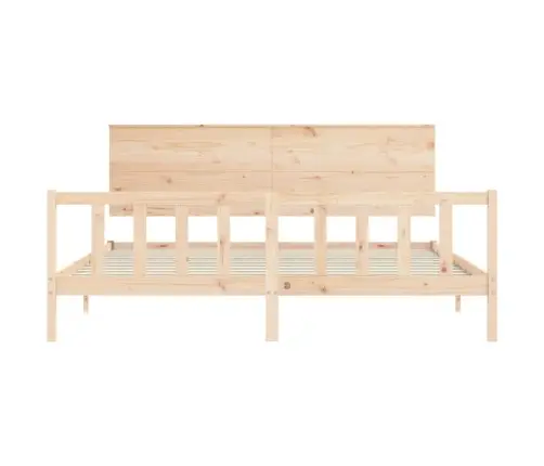 Gulta Bez Matrača, 200X200 Cm, Priedes Masīvkoks Vidaxl