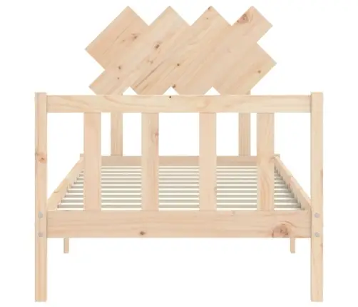 Gultas Rāmis Ar Galvgali, Vienvietīgs, Masīvkoks Vidaxl