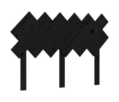 Gultas Rāmis Ar Galvgali, Divvietīgs, Masīvkoks, Melns Vidaxl