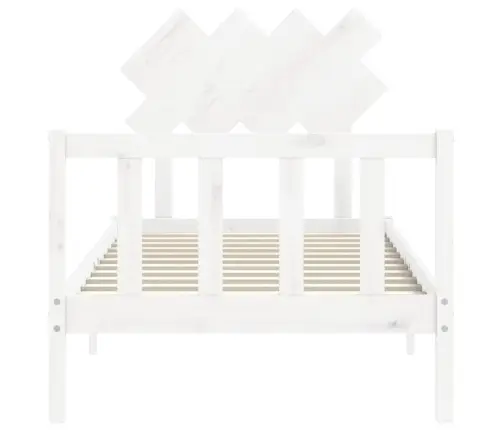 Voodiraam Ilma Madratsita, Valge, 90 X 200 cm Männipuit