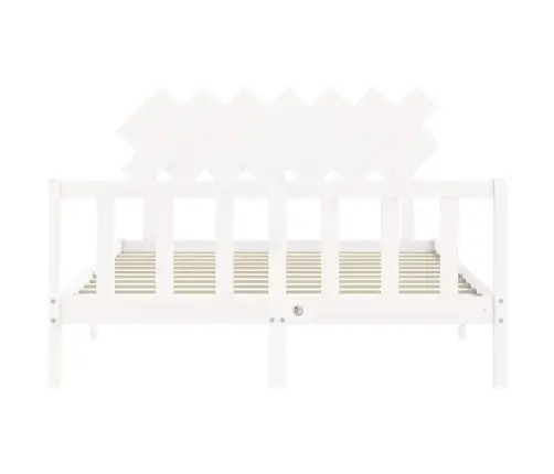 Lovos Rėmas Be Čiužinio, Baltas, 140X200cm Pušies Masyvas