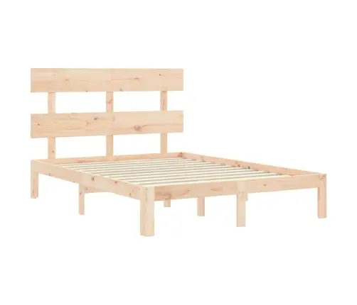 Gulta Bez Matrača, 120X200 Cm, Priedes Masīvkoks Vidaxl