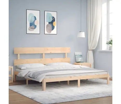 Voodiraam Ilma Madratsita, 200 X 200 cm Männipuit