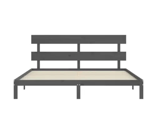 Voodiraam Peatsiga, Hall, 200 X 200 cm Täispuit