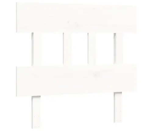 Gulta Bez Matrača, Balta, 100X200 Cm, Priedes Masīvkoks Vidaxl