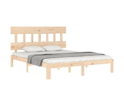 Gultas Rāmis Ar Galvgali, King Size Izmērs, Masīvkoks Vidaxl