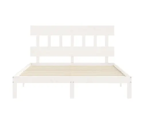 Voodiraam Ilma Madratsita, Valge, 160 X 200 cm Männipuit