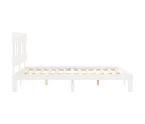 Voodiraam Ilma Madratsita, Valge, 160 X 200 cm Männipuit